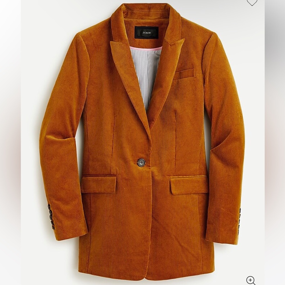Long Parke blazer in corduroy
